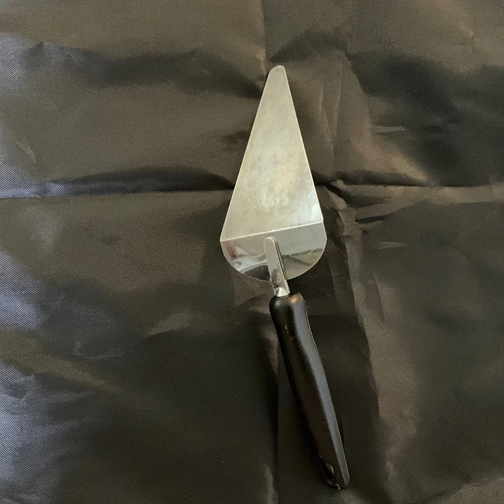 Vintage‎ EKCO USA Stainless Steel Pie Server with Wood Handle